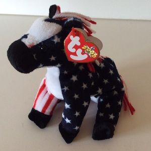 Ty Beanie Lefty Donkey 2000